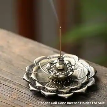 Copper Coil Cone Incense Holder For Sale