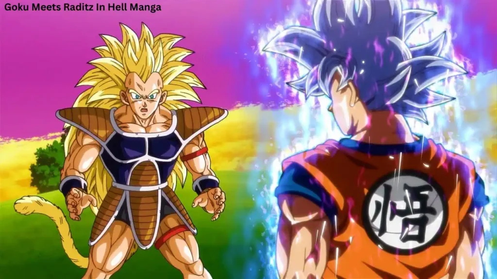 Goku Meets Raditz In Hell Manga