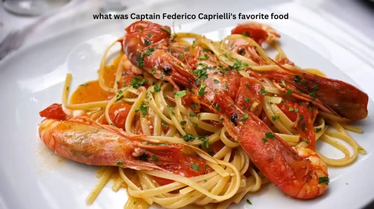 what was Captain Federico Caprielli's favorite food